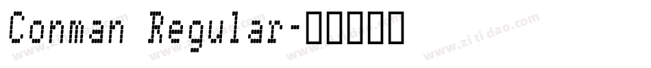 Conman Regular字体转换